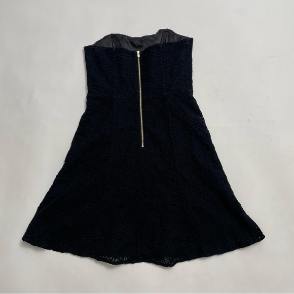 LILLY PULITZER black lace strapless cocktail dress - Picture 2 of 6